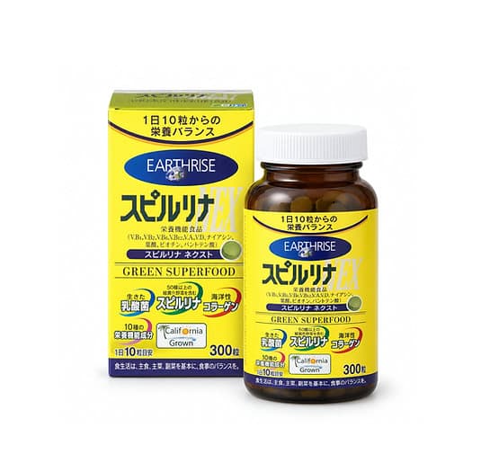 Japan Beauty EARTHRISE NEW СПІРУЛІНА з Колагеном Spirulina EX 300 шт