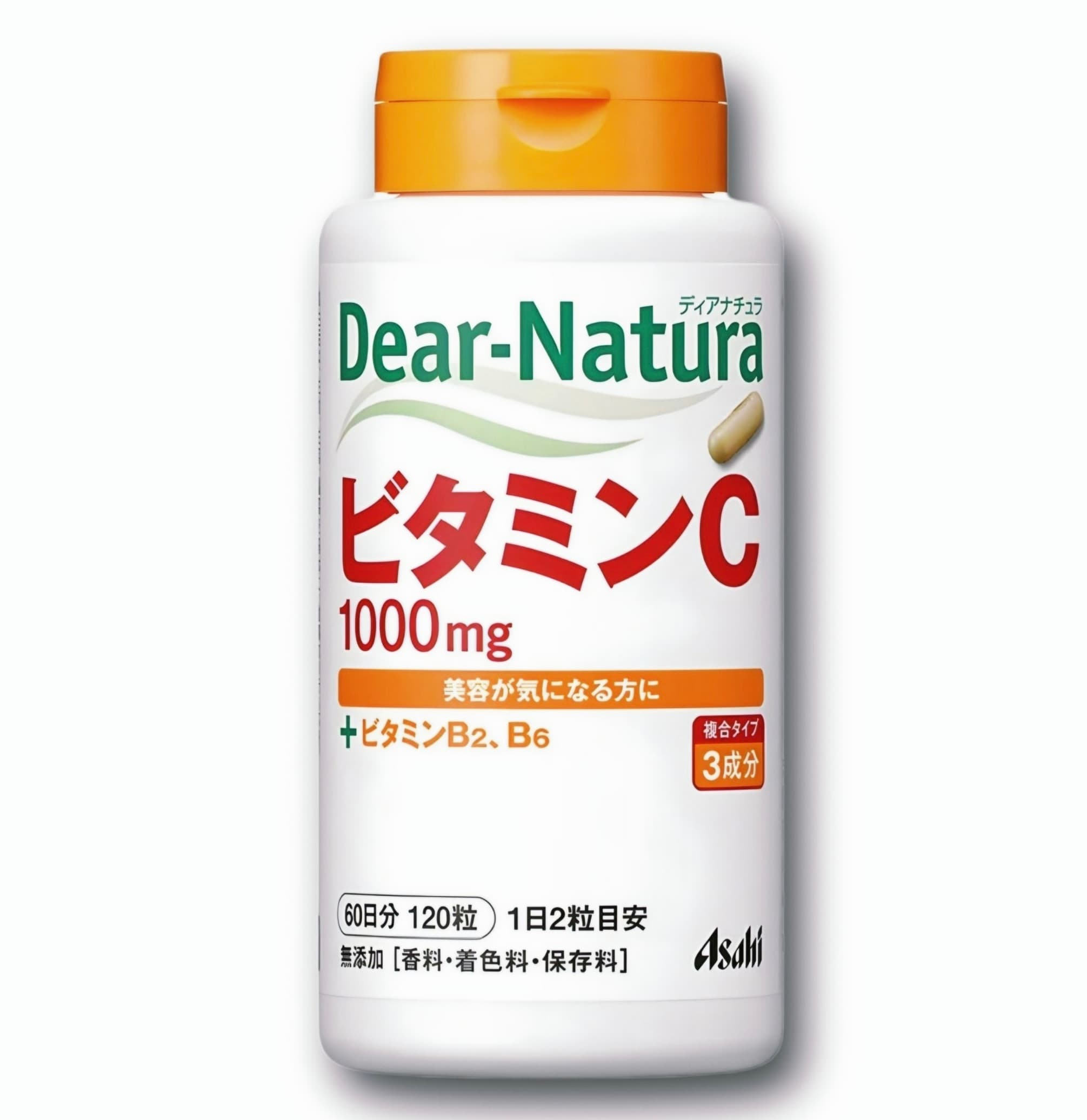 Asahi Вітамін С Vitamin C 1000mg, B2, B6, на 60 днів