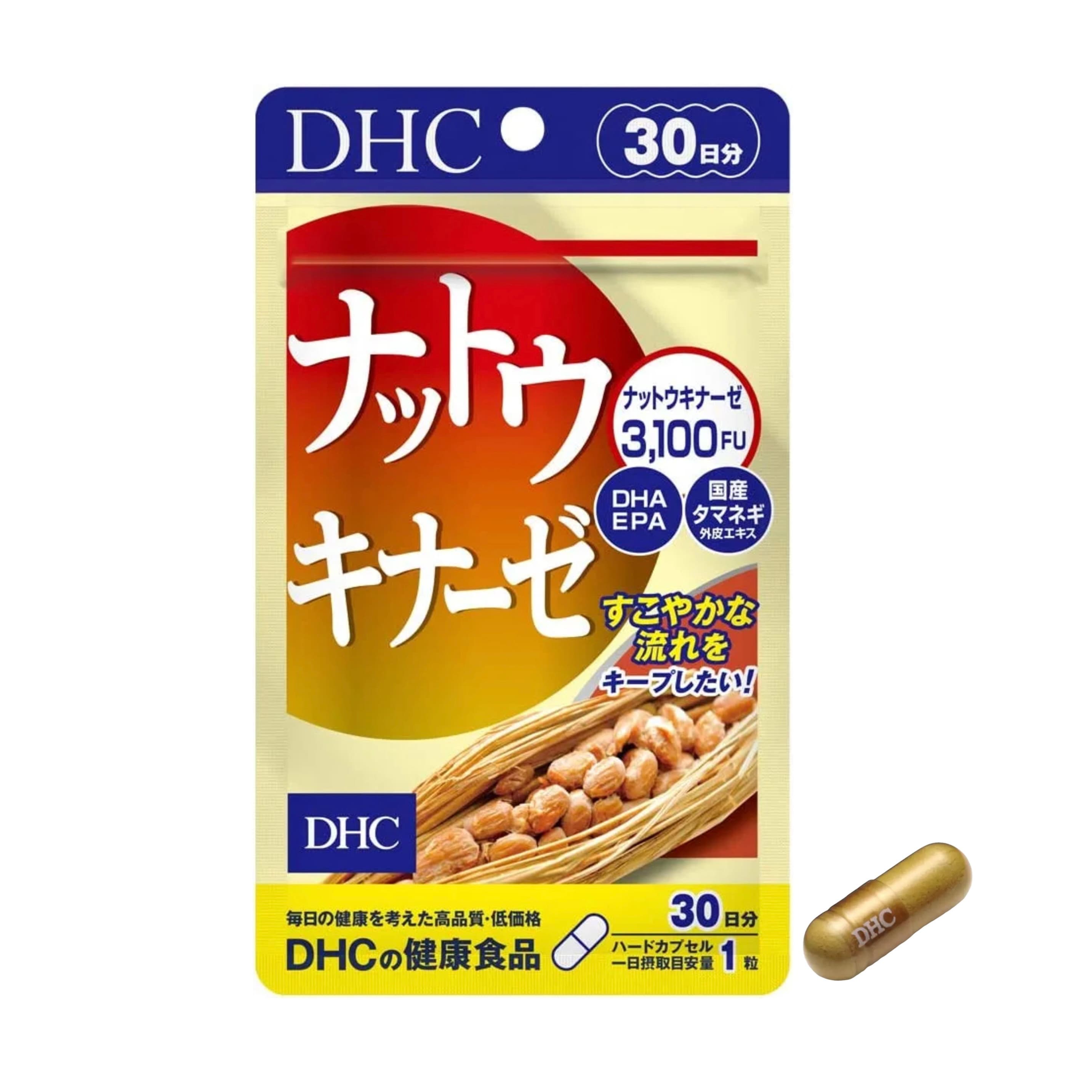 DHC Наттокіназа 3100FU з Омега-3 Nattokinase на 30 днів
