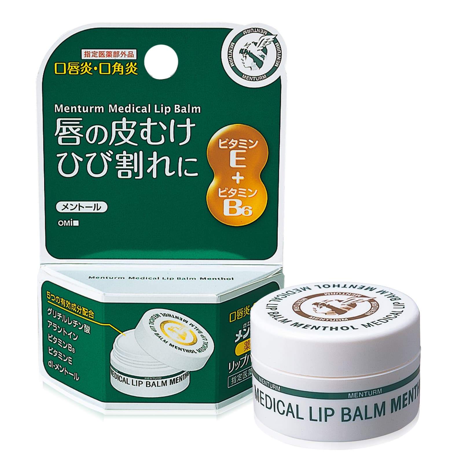 OMI Лікувальний Бальзам з віт. E і B6 MENTURM Medical Lip Balm M