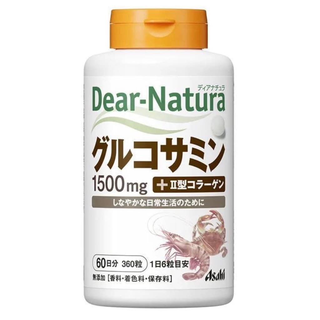 Asahi Dear Natura Глюкозамін з Колагеном ІІ типу Glucosamine на 60 днів